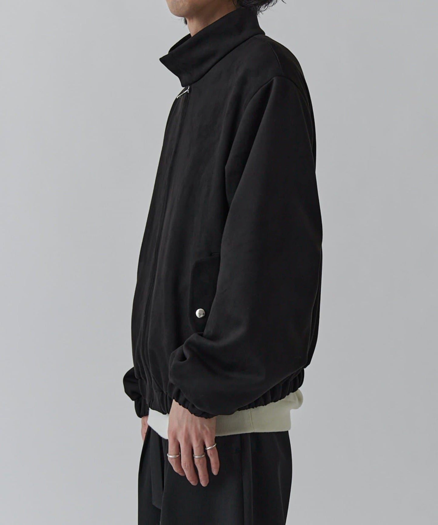 仿麂皮短款夾克