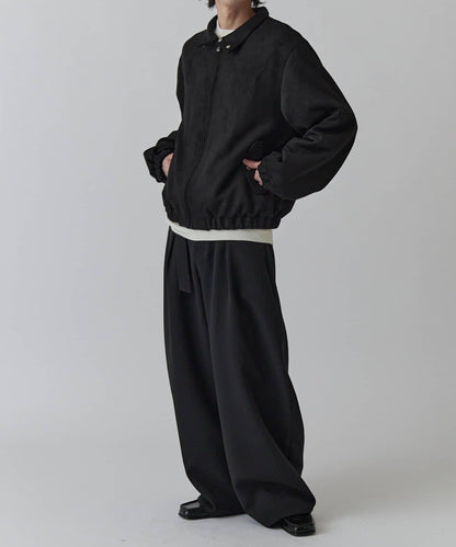 仿麂皮短款夾克