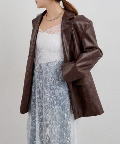 【26SS】蕾絲吊帶長款上衣
