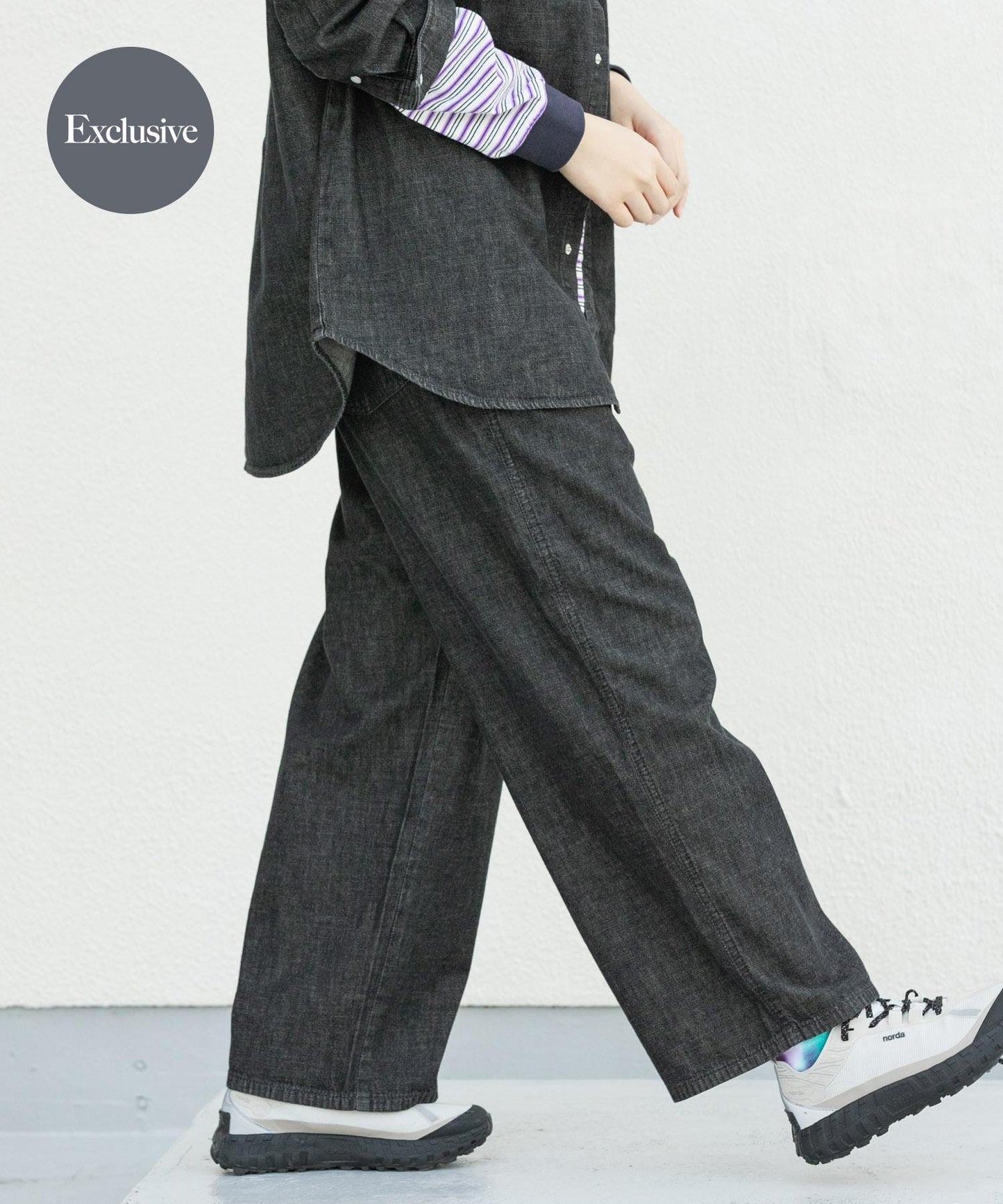 『聯名』Wrangler×EKAL 牛仔休閒寬鬆長褲