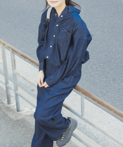 『聯名』Wrangler×EKAL 長袖牛仔工裝襯衫