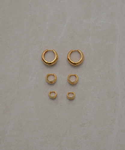 decor『デコール』豐盈水滴耳環 M 金色