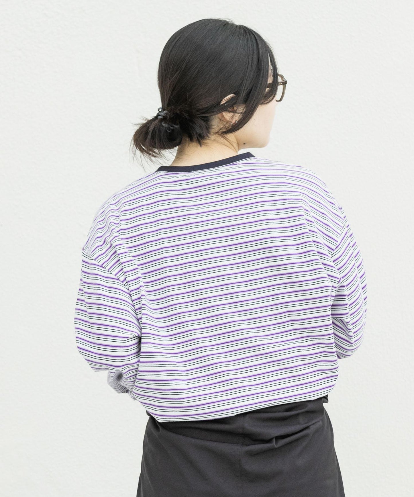 『聯名』La Hutte×EKAL 多色條紋長袖T恤