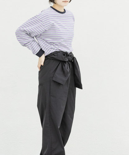 『聯名』La Hutte×EKAL 多色條紋長袖T恤