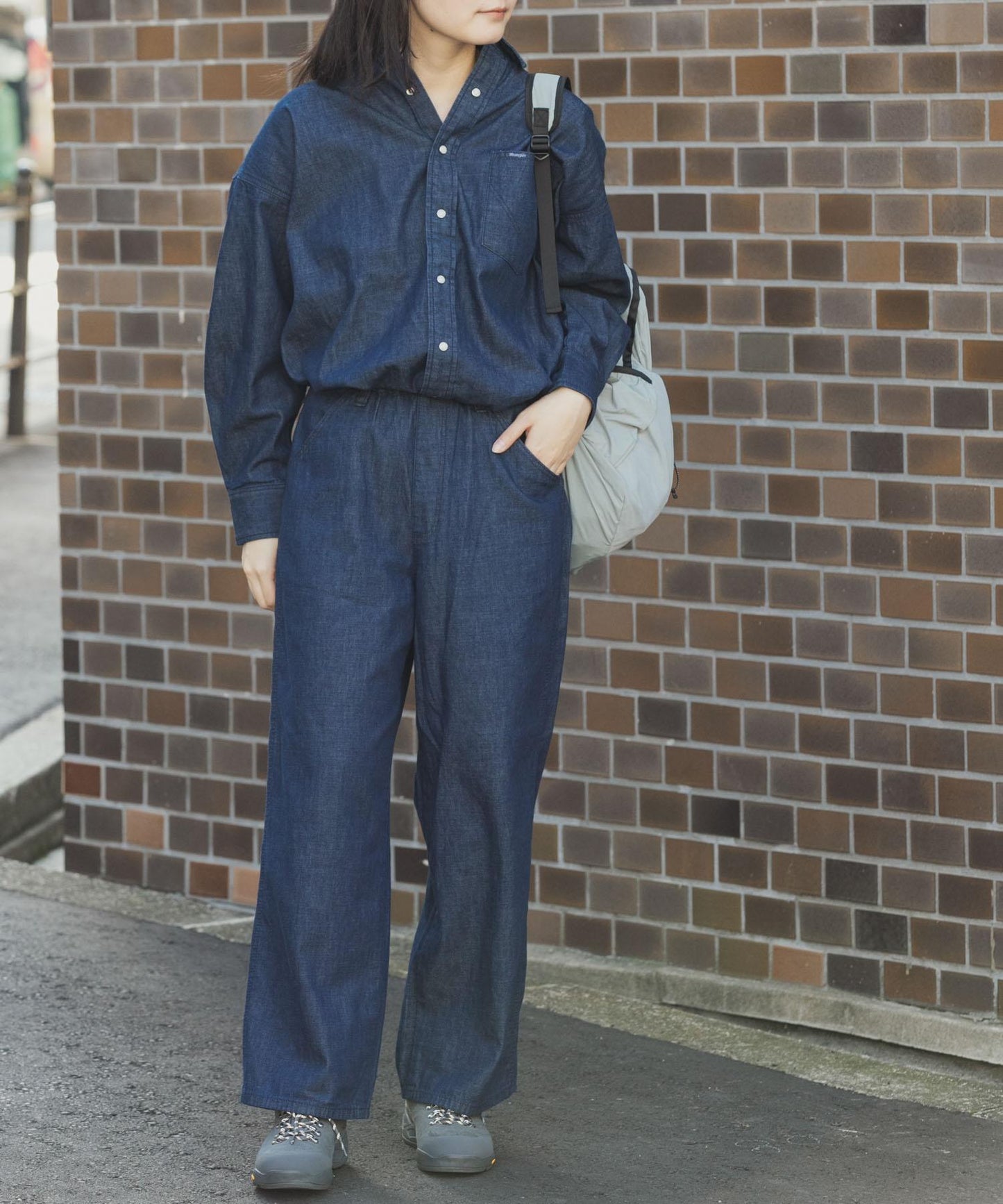 『聯名』Wrangler×EKAL 牛仔休閒寬鬆長褲