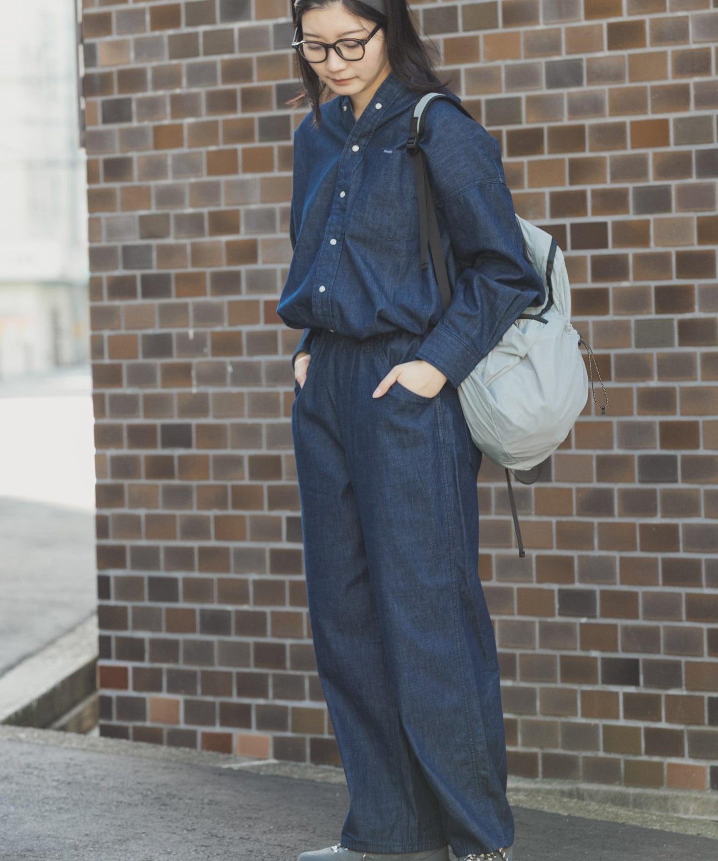『聯名』Wrangler×EKAL 牛仔休閒寬鬆長褲