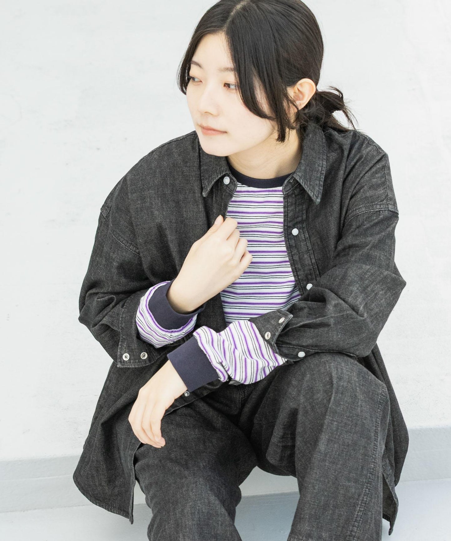 『聯名』Wrangler×EKAL 長袖牛仔工裝襯衫