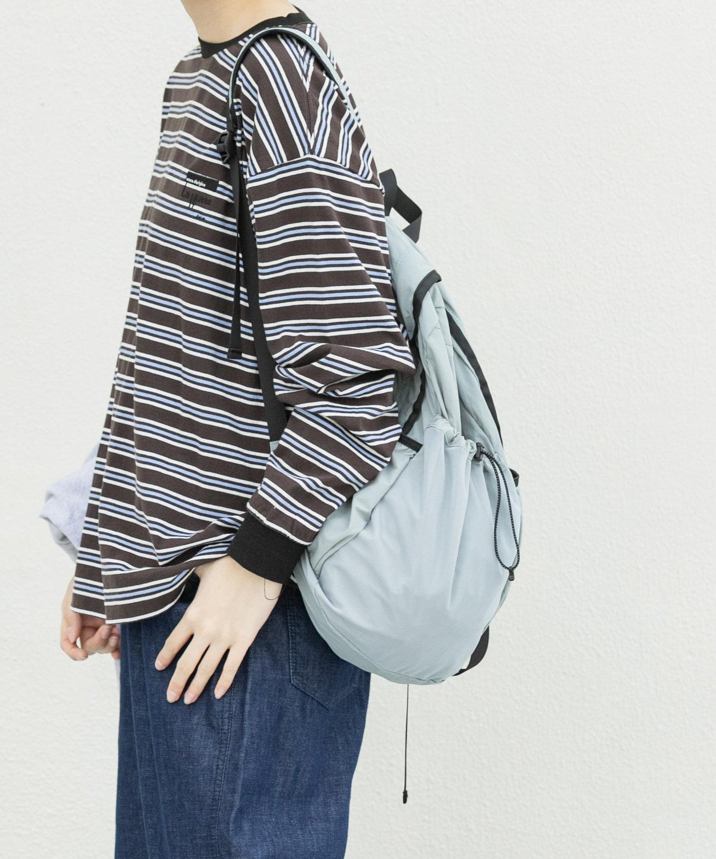 『聯名』La Hutte×EKAL 多色條紋長袖T恤