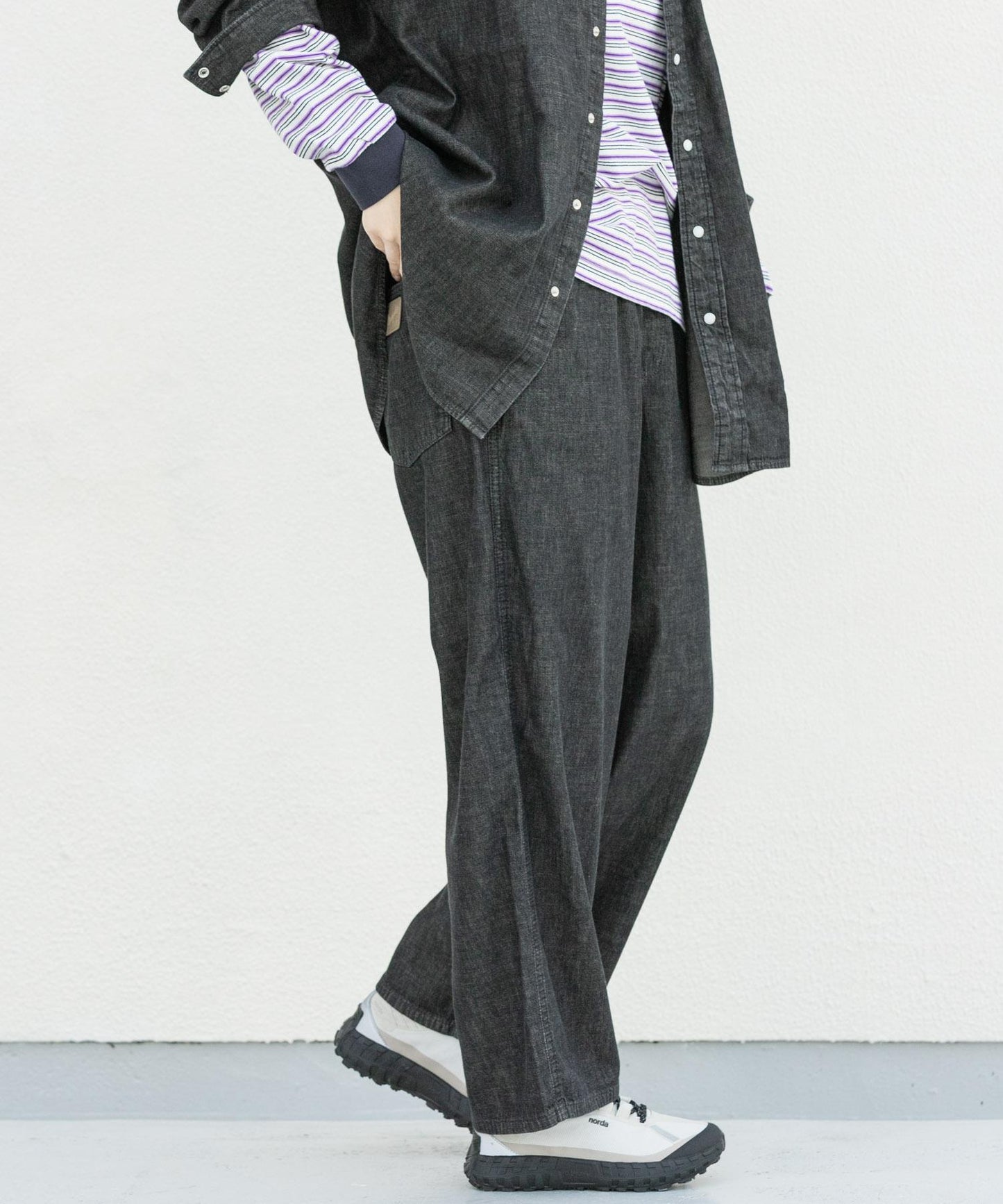 『聯名』Wrangler×EKAL 牛仔休閒寬鬆長褲