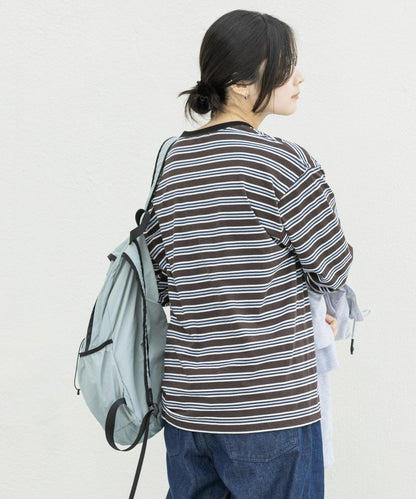 『聯名』La Hutte×EKAL 多色條紋長袖T恤