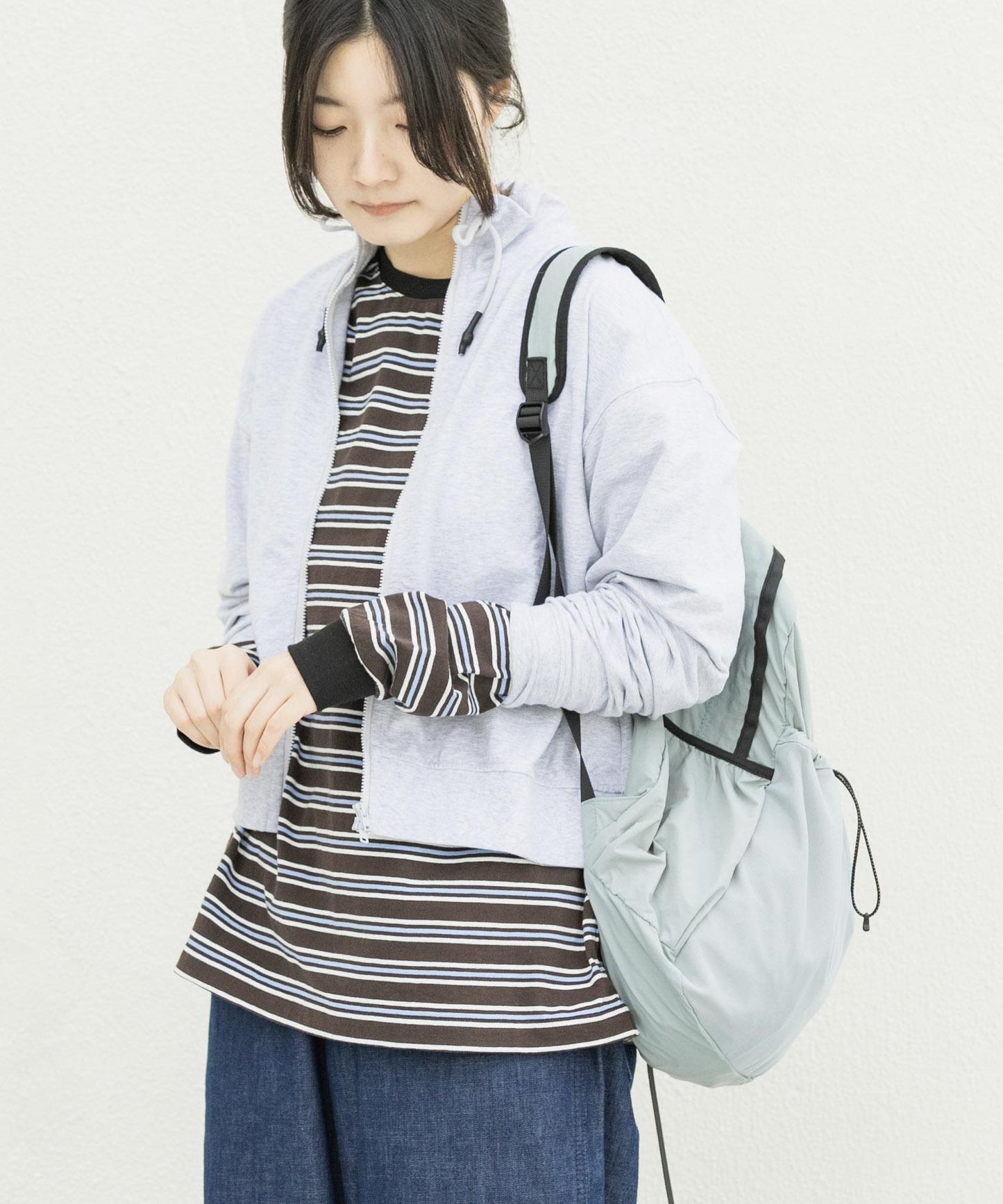 『聯名』La Hutte×EKAL 多色條紋長袖T恤