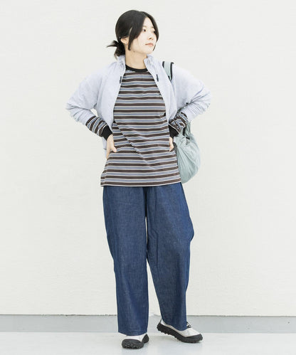 『聯名』La Hutte×EKAL 多色條紋長袖T恤