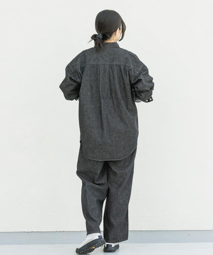『聯名』Wrangler×EKAL 長袖牛仔工裝襯衫