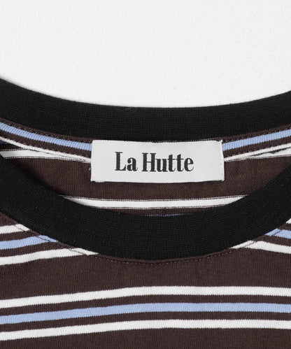 『聯名』La Hutte×EKAL 多色條紋長袖T恤