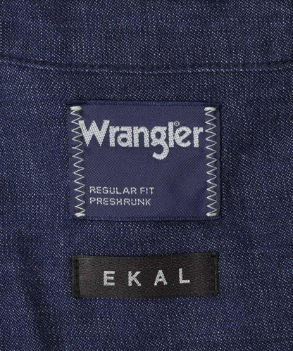 『聯名』Wrangler×EKAL 長袖牛仔工裝襯衫