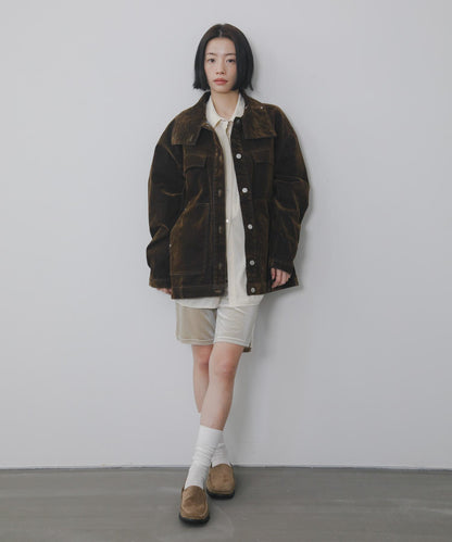 高領牛仔夾克