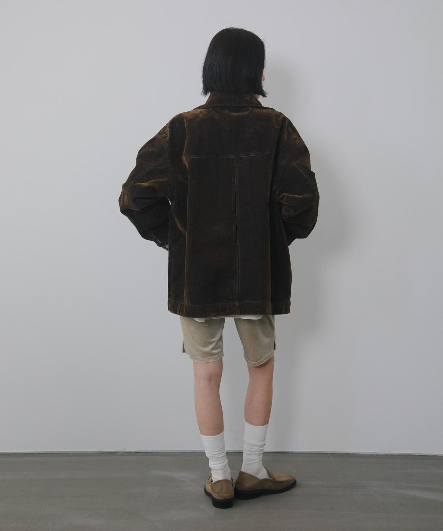 高領牛仔夾克