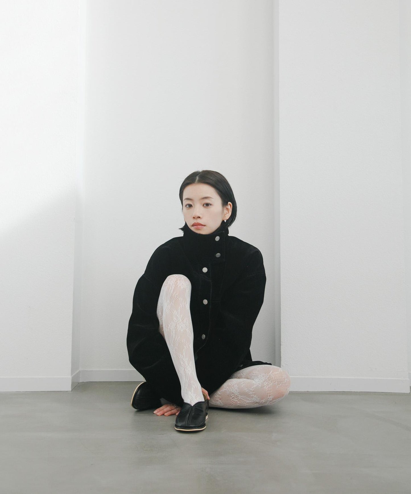 高領牛仔夾克