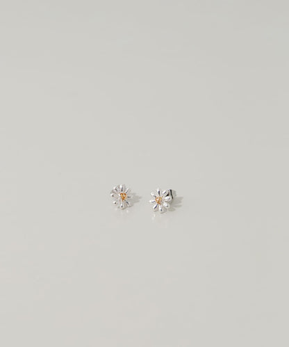 迷你花朵耳環