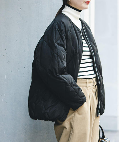 繭型絎縫羽絨服