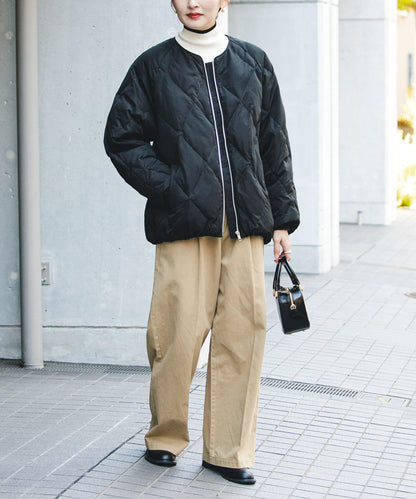繭型絎縫羽絨服