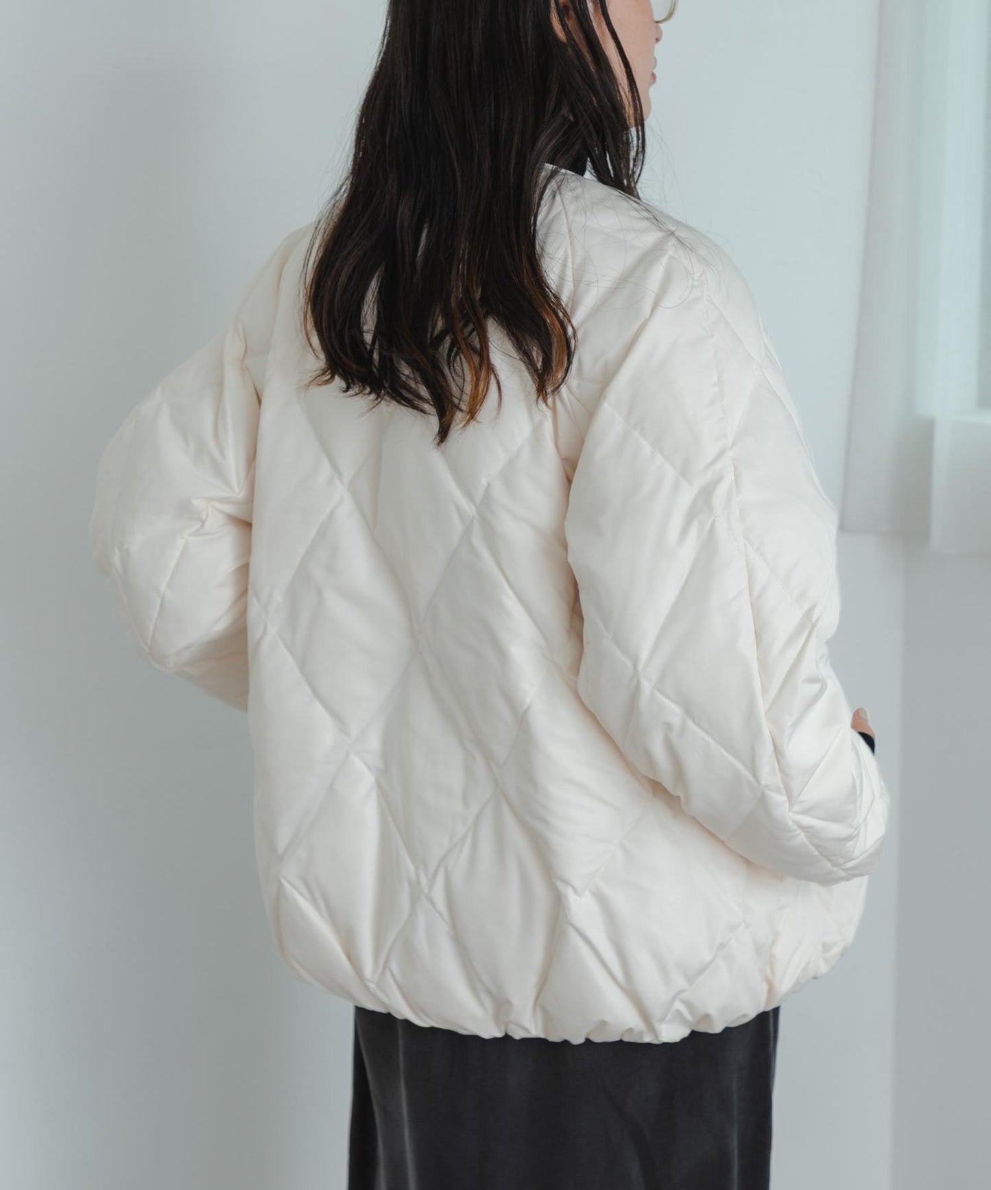 繭型絎縫羽絨服