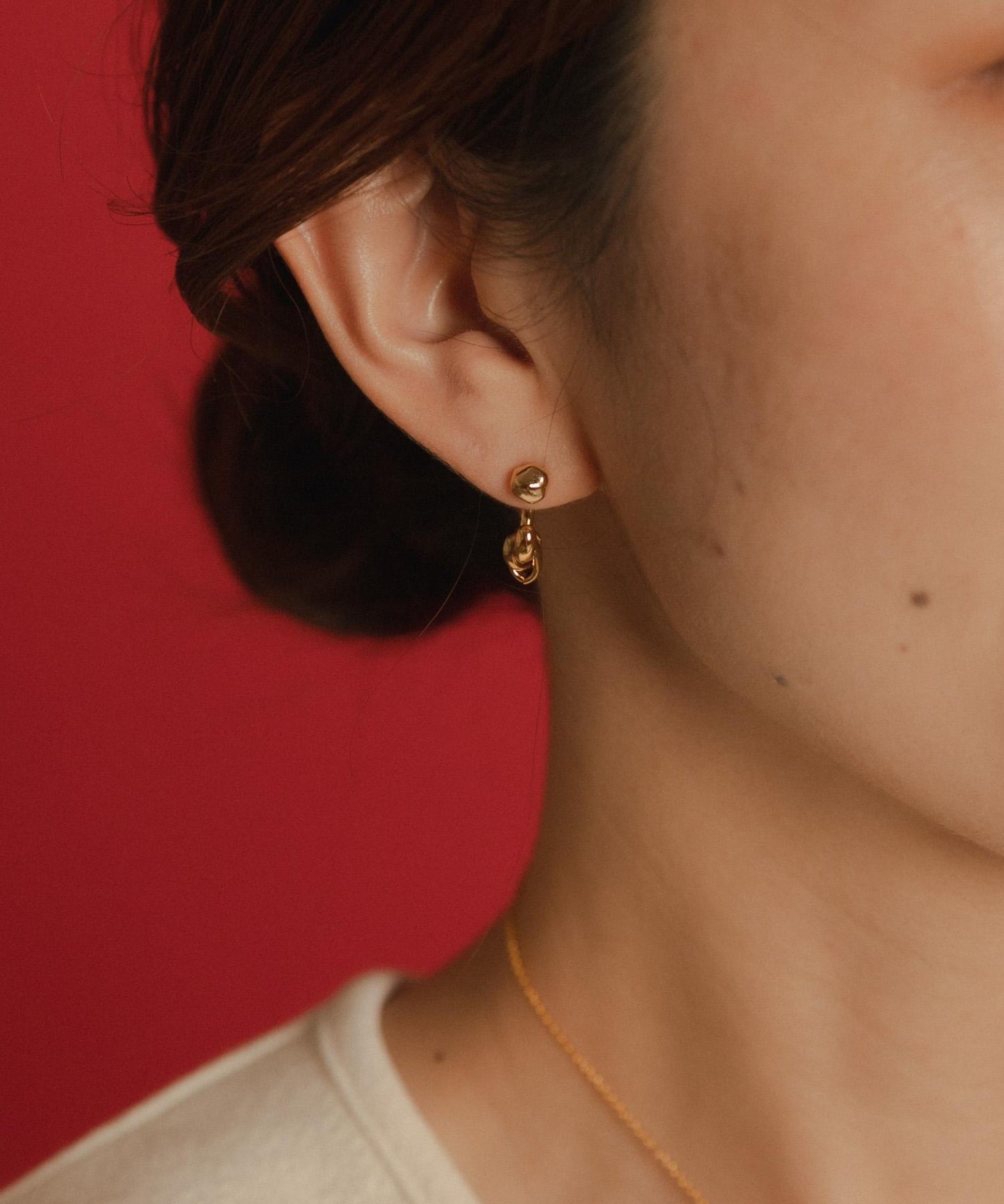 LAPUIS水滴流線圈耳環