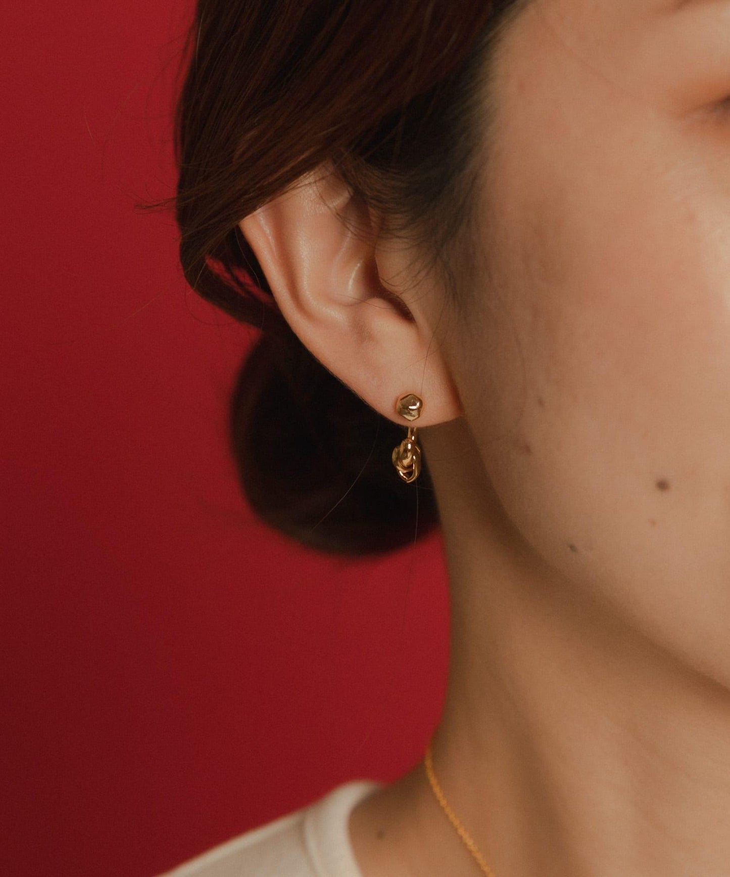 LAPUIS水滴流線圈耳環