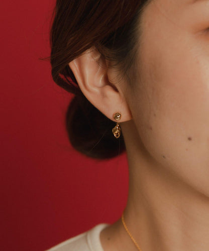 LAPUIS水滴流線圈耳環