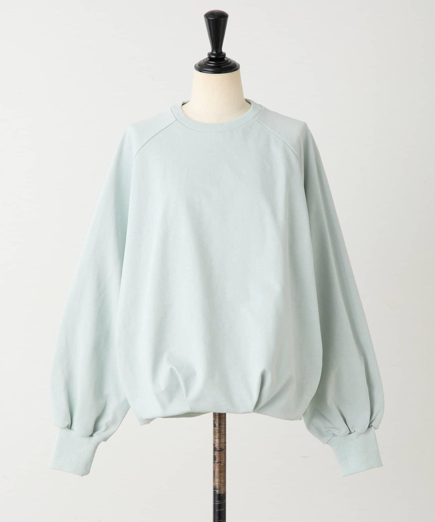 棉質下襬泡泡袖套頭衫