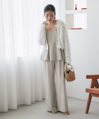 La boutique BonBon 荷葉邊吊帶連體褲