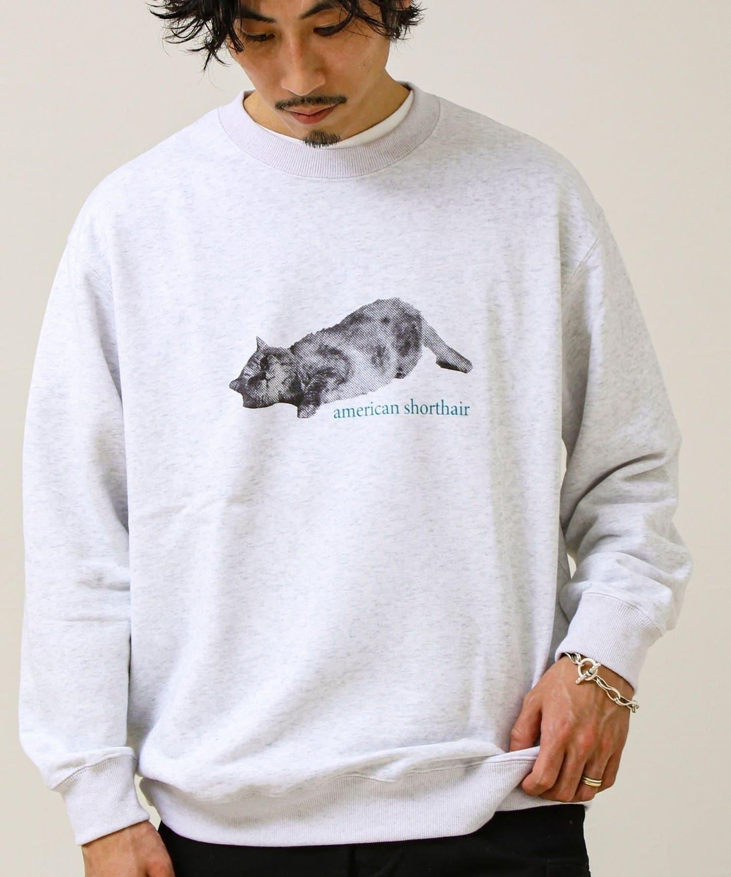 【MY PET】圓領印花衛衣