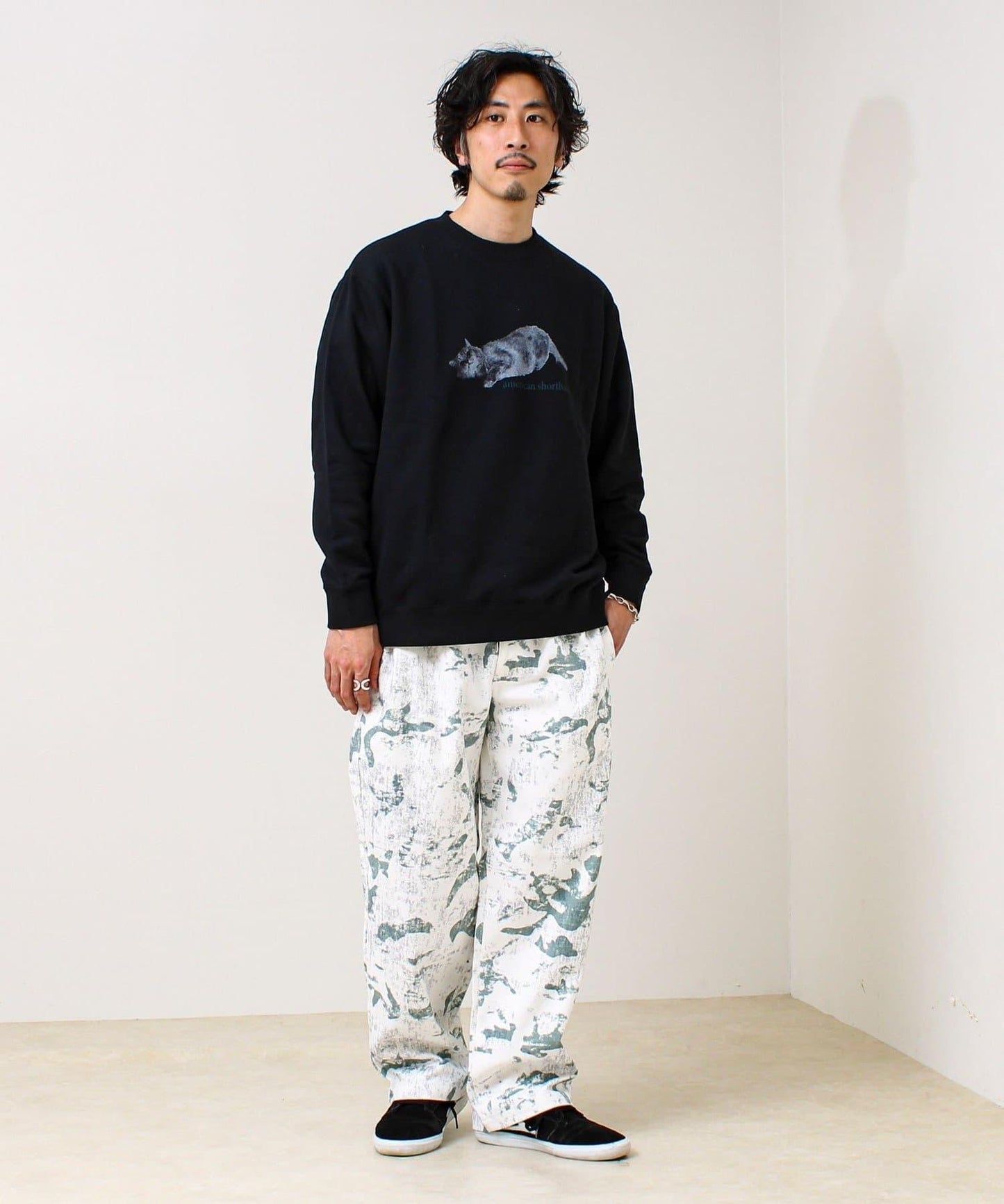 【MY PET】圓領印花衛衣