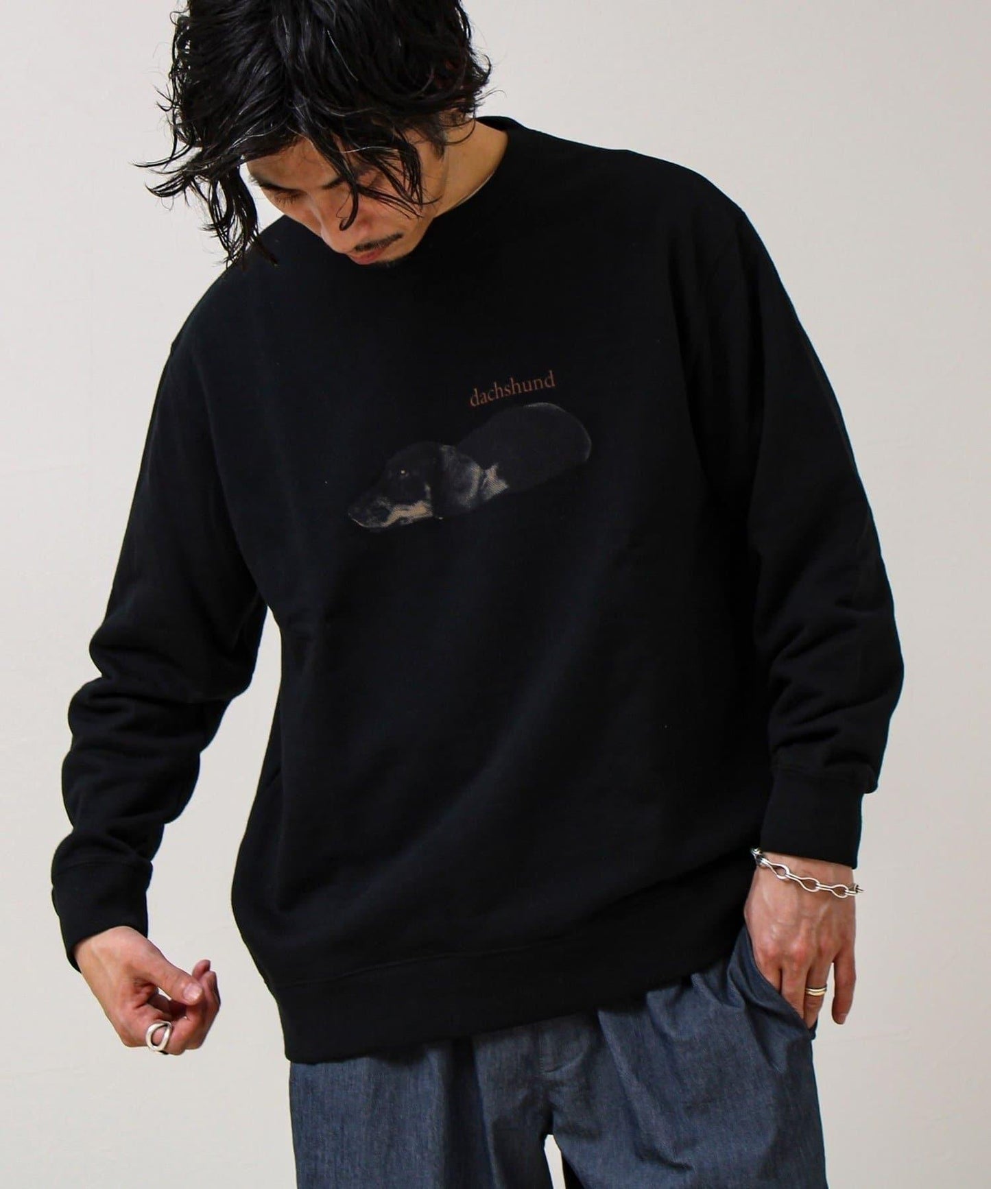 【MY PET】圓領印花衛衣