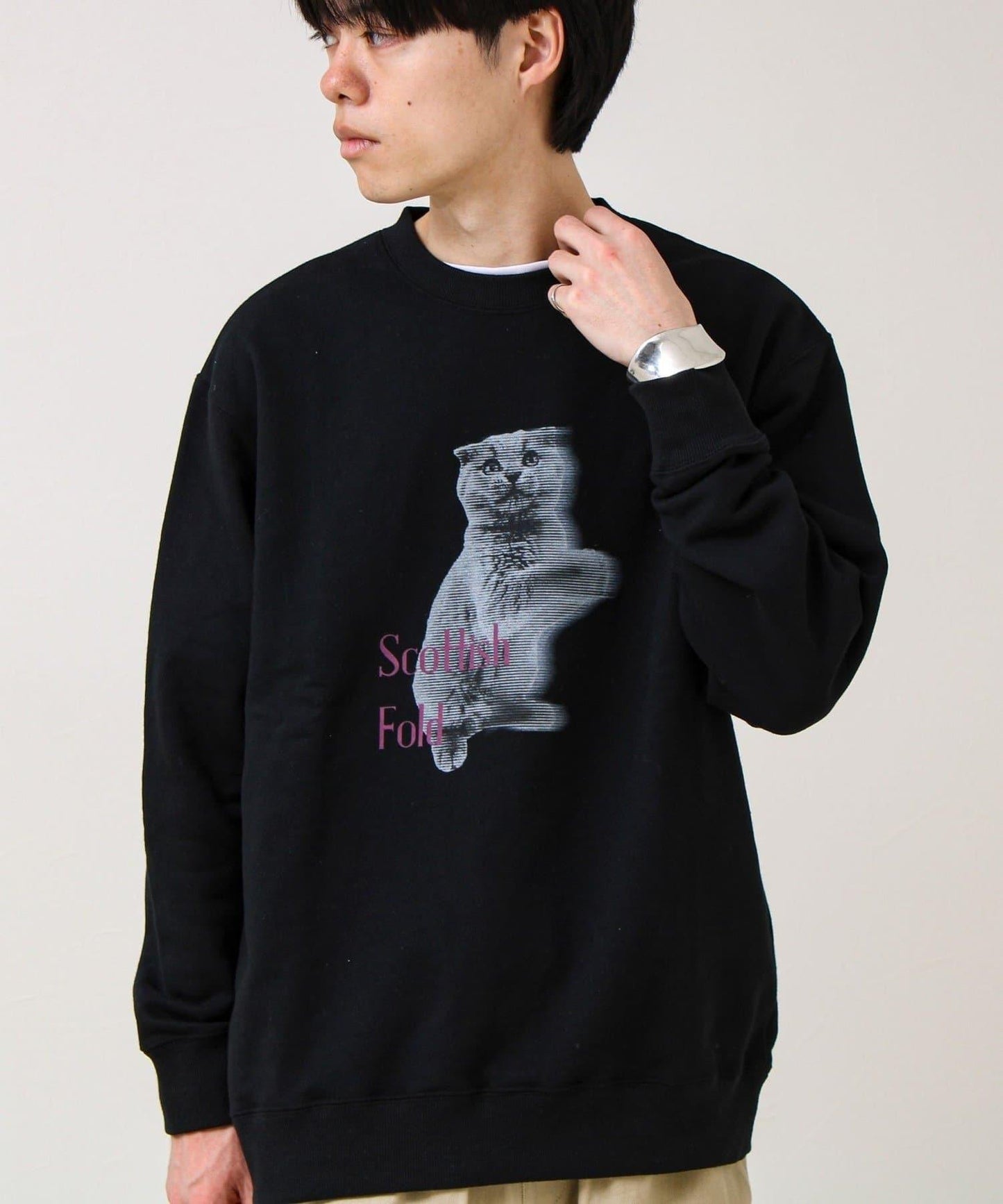 【MY PET】圓領印花衛衣