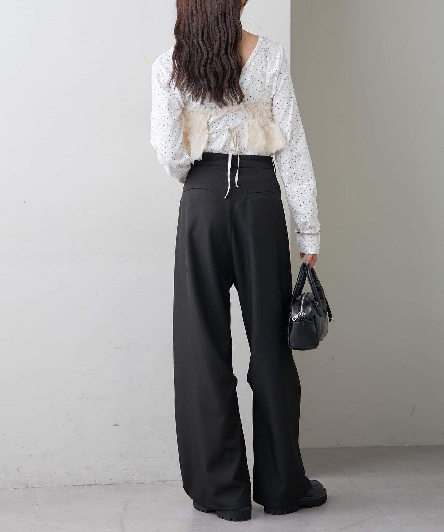 26SS弧形西裝褲