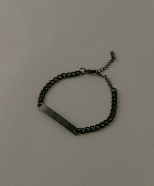 不鏽鋼啞光板鏈手鍊