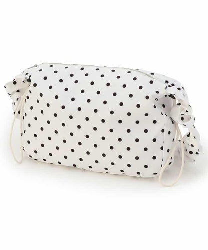 褶皺波點單肩包