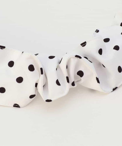 褶皺波點單肩包