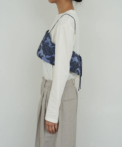 可成套搭配 提花 吊帶上衣