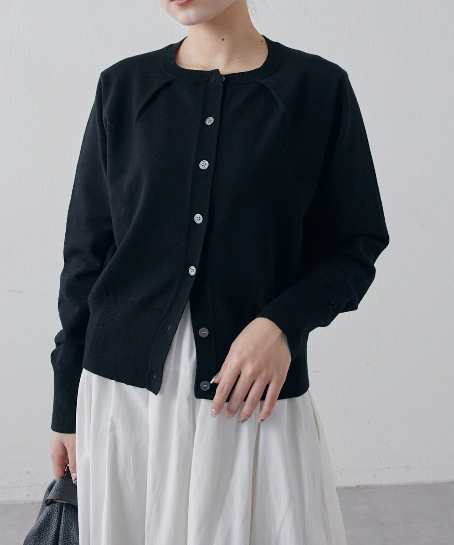 棉質合身針織開衫