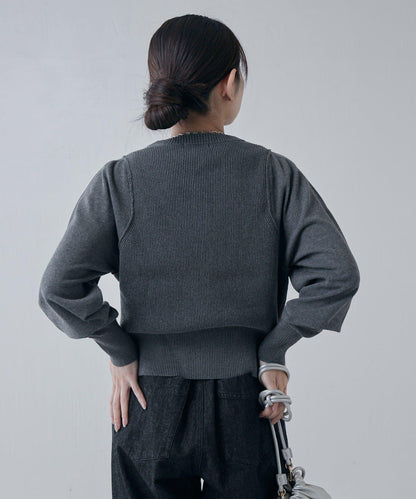 棉質合身針織開衫