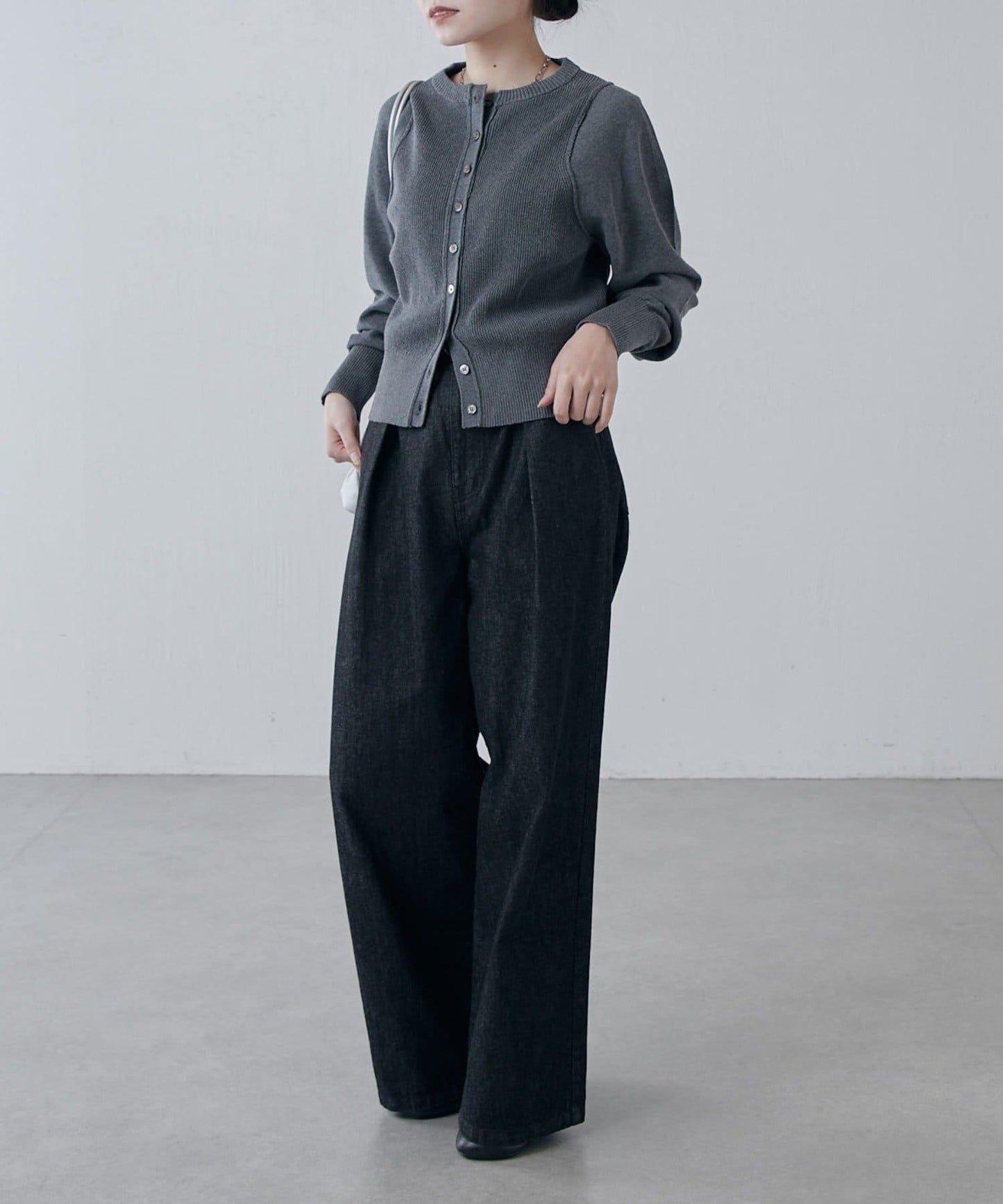 棉質合身針織開衫