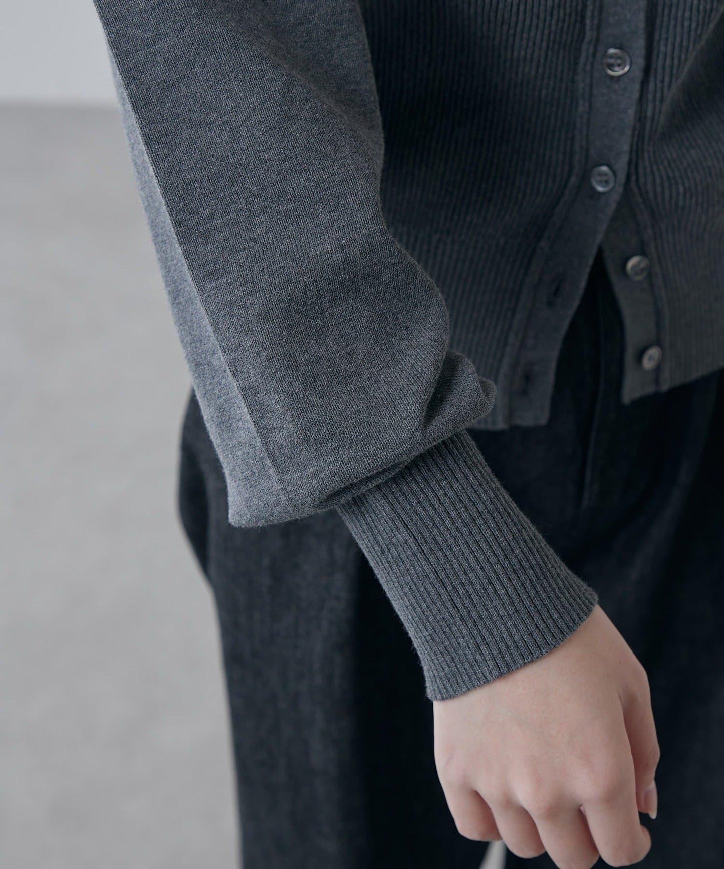 棉質合身針織開衫