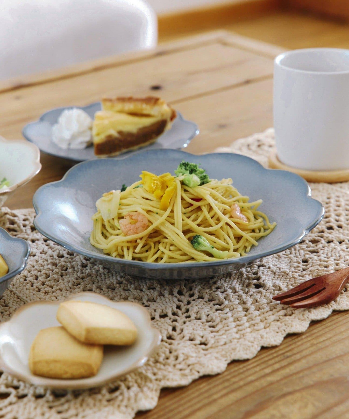 花卉圖案 深盤 21.5cm