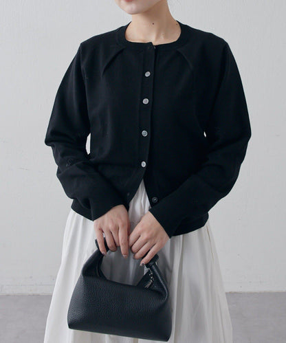 棉質合身針織開衫