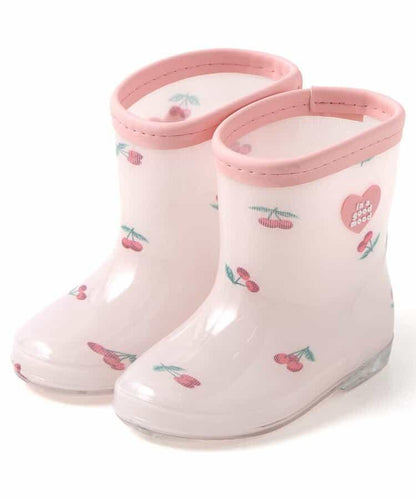 花、愛心、櫻桃、恐龍圖案雨靴