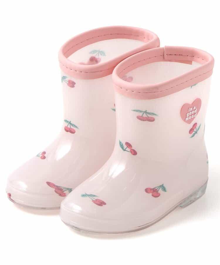 花、愛心、櫻桃、恐龍圖案雨靴