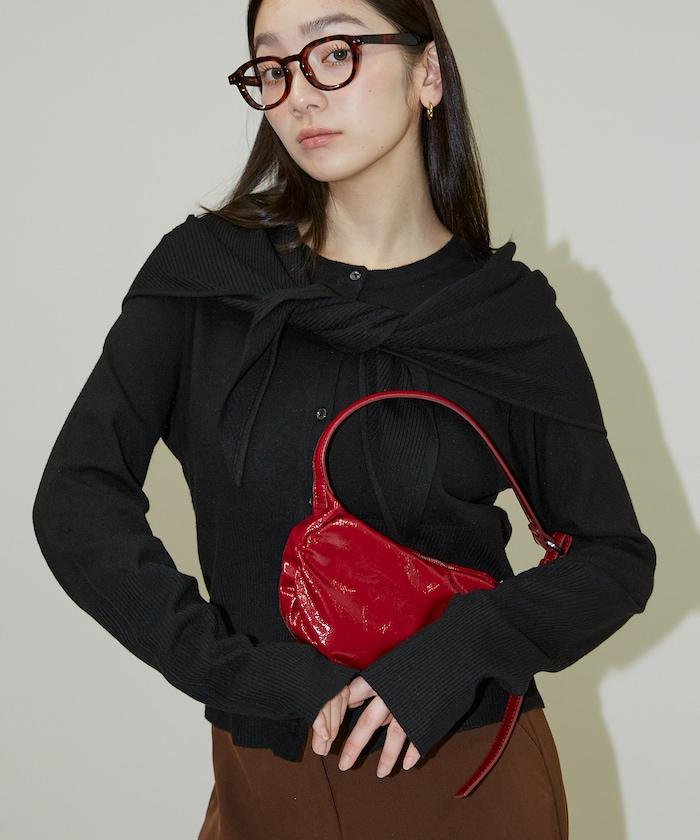 圍巾套裝 圓領 針織開衫