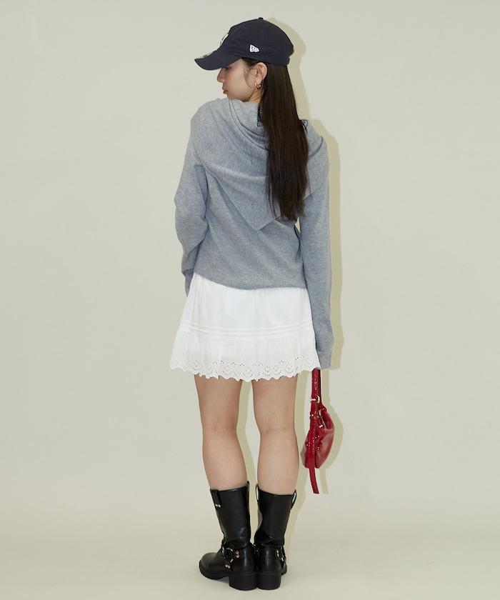 圍巾套裝 圓領 針織開衫